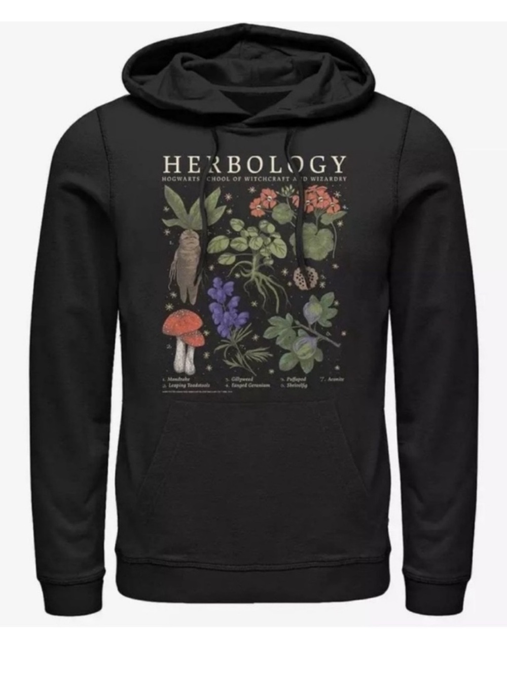 Harry Potter Black Herbology Hoodie size 2XL